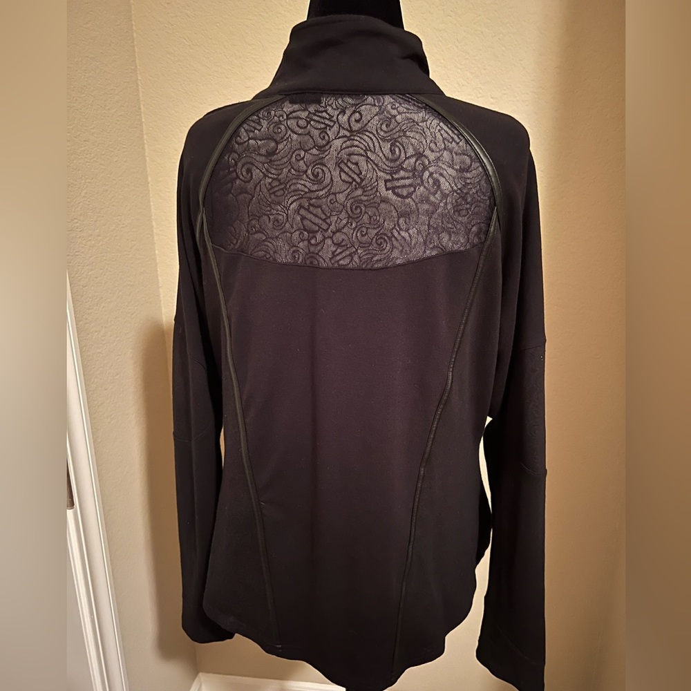 Harley Davidson zip front knit jacket